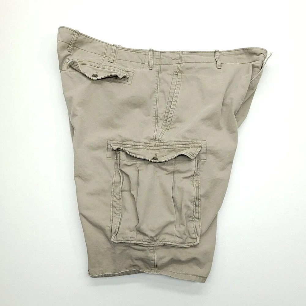 Levis Cargo Shorts Men 45.5 Waist Beige Cotton Hiking Camping Gorpcore‎ Outdoor